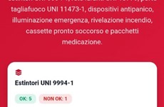 Screenshot App Android per Verifiche e Checklist Antincendio