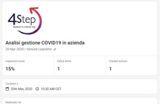 Screenshot CHECKLIST VERIFICA REQUISITI GESTIONE EMERGENZA COVID19
