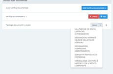 Screenshot MODELLO PER LA VERIFICA DELLA DOCUMENTAZIONE AZIENDALE