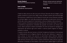 Screenshot Io sono Cultura: il Rapporto di Symbola e Unioncamere