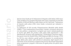 Screenshot Linee guida VIS: valutazione d' impatto sulla salute