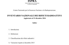 Screenshot Rifiuti radioattivi: inventario nazionale ISPRA
