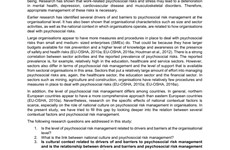 Screenshot Gestione rischi psicosociali nei luoghi di lavoro in Europa
