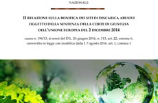 Screenshot Relazione sulla bonifica siti di discarica abusiva