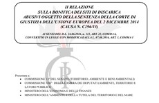 Screenshot Relazione sulla bonifica siti di discarica abusiva