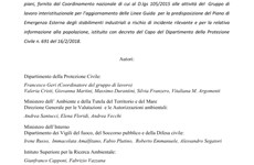 Screenshot PIANI EMERGENZA STABILIMENTI RISCHIO DI INCIDENTE RILEVANTE
