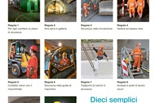 Screenshot VADEMECUM SUVA DIECI REGOLE VITALI PER LAVORI SOTTERRANEI