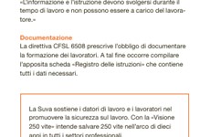 Screenshot VADEMECUM SUVA DIECI REGOLE VITALI PER LAVORI SOTTERRANEI
