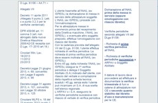 Screenshot MODELLO PER LA VERIFICA DELLA DOCUMENTAZIONE AZIENDALE